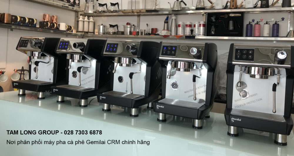 Máy pha cà phê Gemilai CRM 3200 B chính hãng tại TPHCM