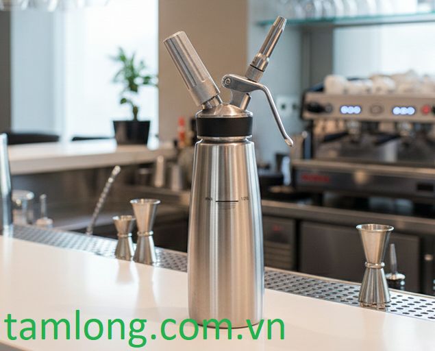 Bình xịt kem tươi MOSA – 1L INOX