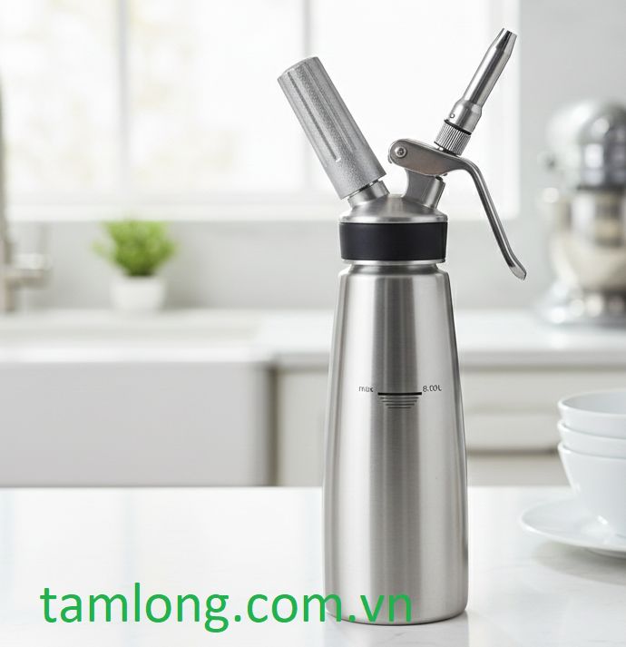 Bình xịt kem tươi MOSA 500ml inox