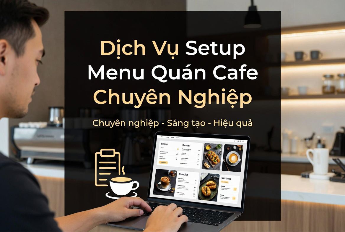Dịch vụ setup menu quán cafe chuyên nghiệp