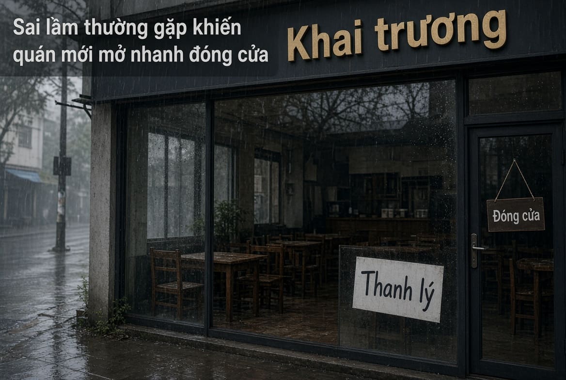 Sai lầm thường gặp khiến quán mới mở nhanh đóng cửa